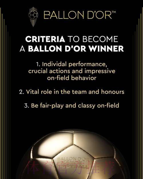 金球评选细则:个人+团队表现+公平竞技举止优雅